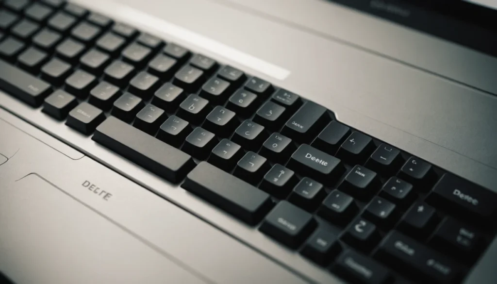 del touche clavier